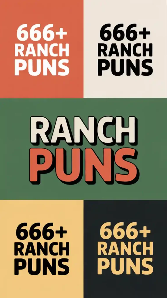 Ranch Puns