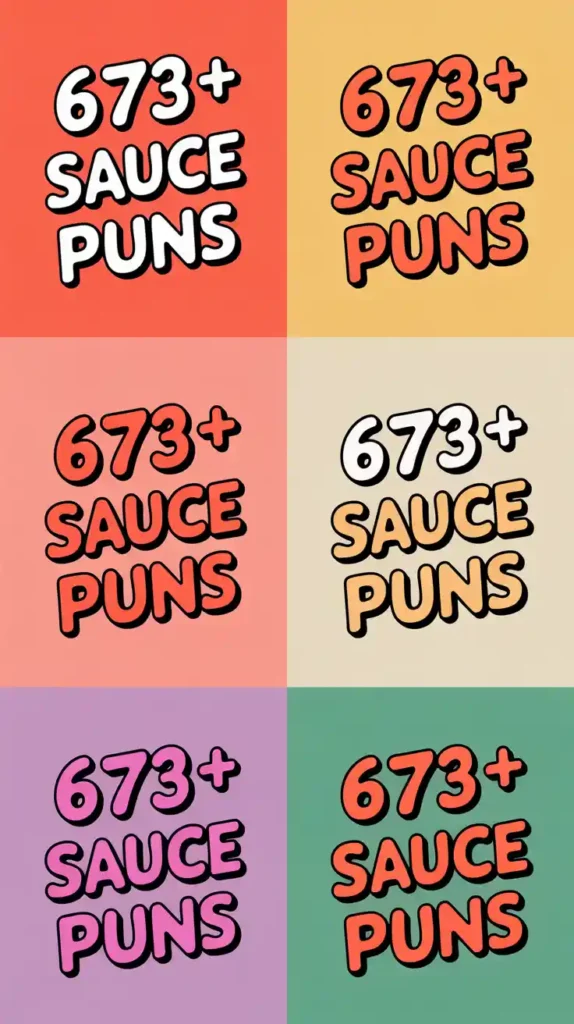 Sauce Puns and Jokes