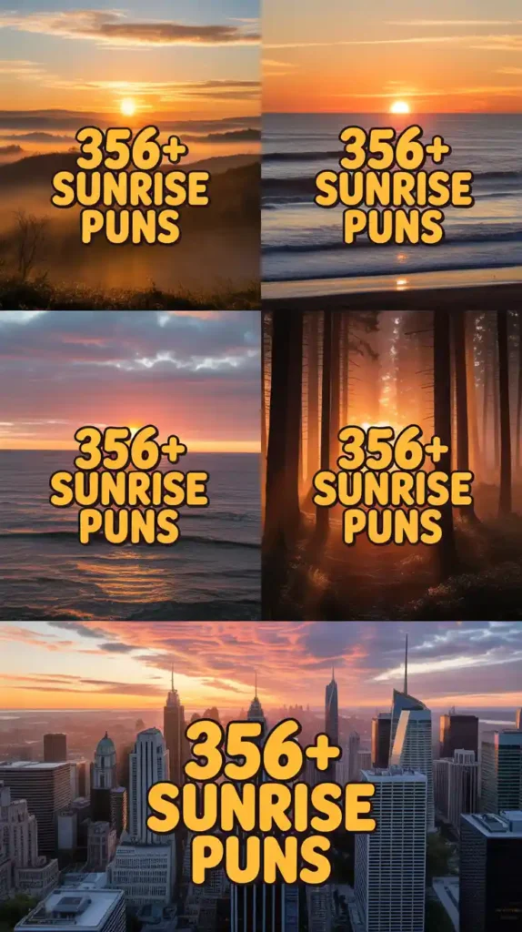 Sunrise Puns