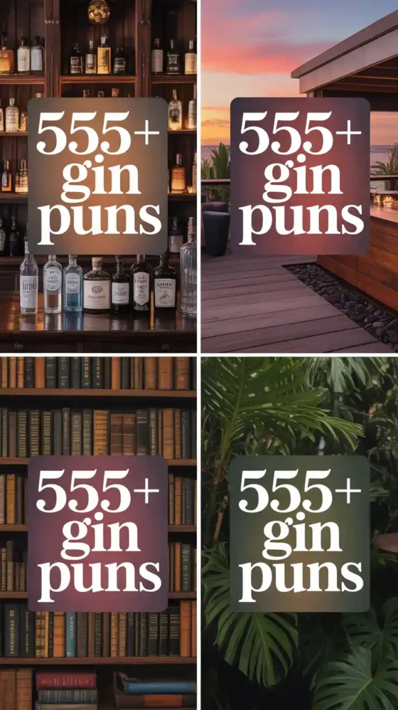 Gin Puns