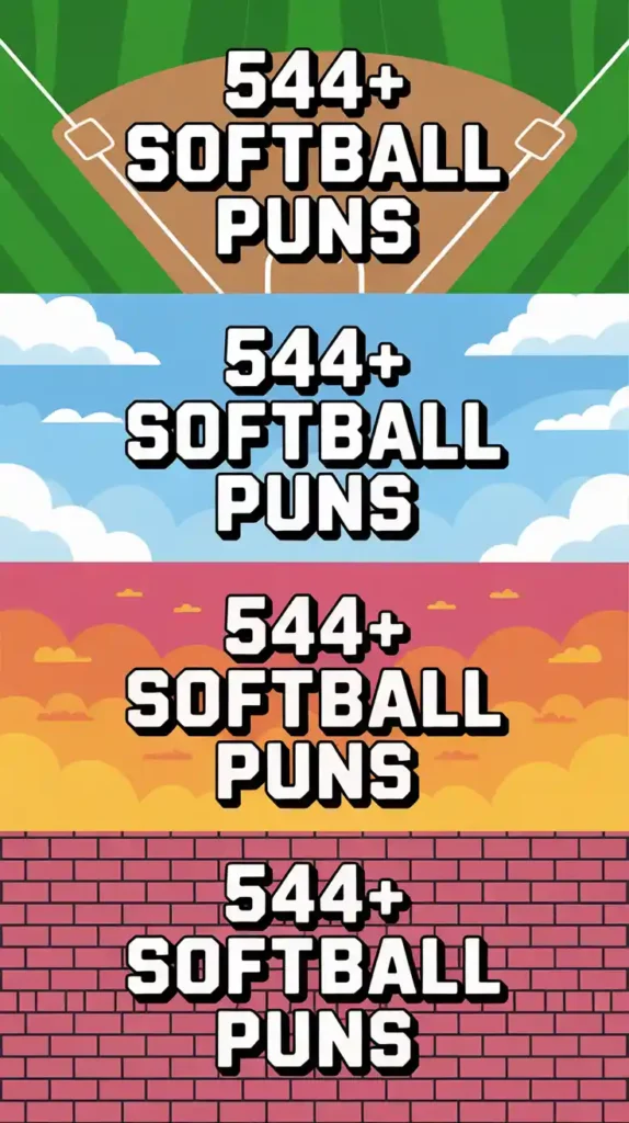 Softball Puns