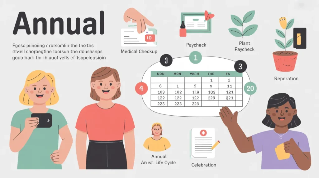 does annual mean yearly